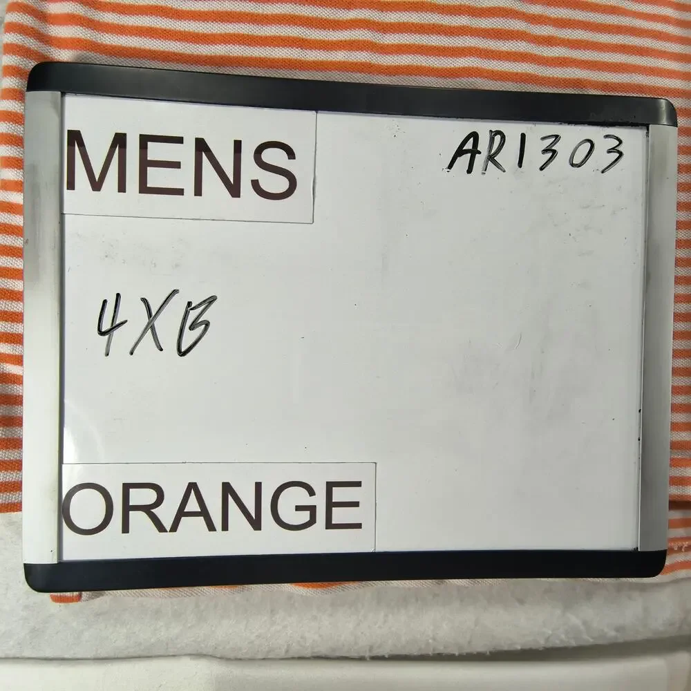 Polo by Ralph Lauren Collared Short Sleeve Polo Shirt Mens Size 4XB Orange White